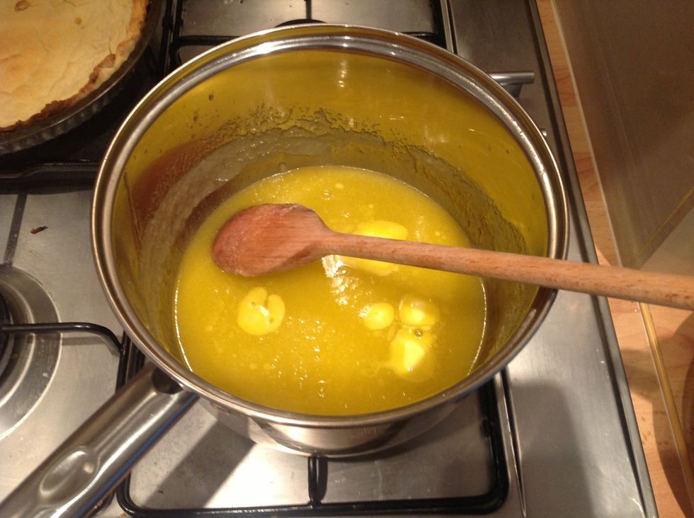 Stir in the 100g butter