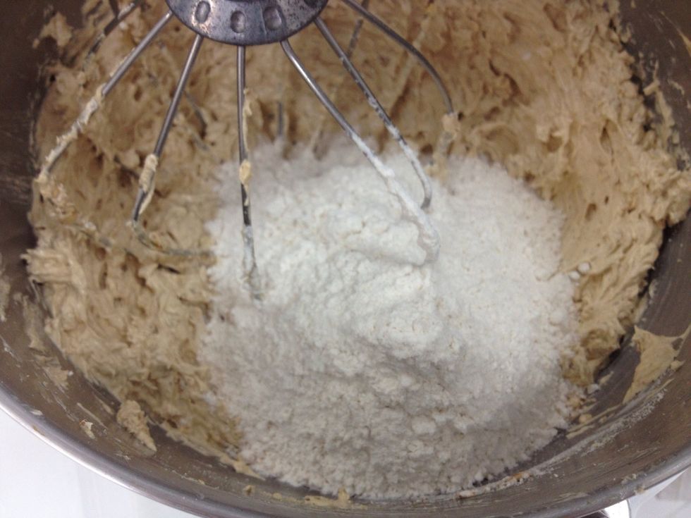 Stir in the flour mixture.