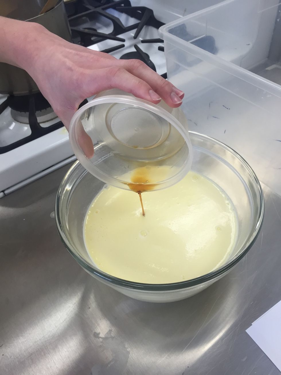 Stir in the vanilla extract.