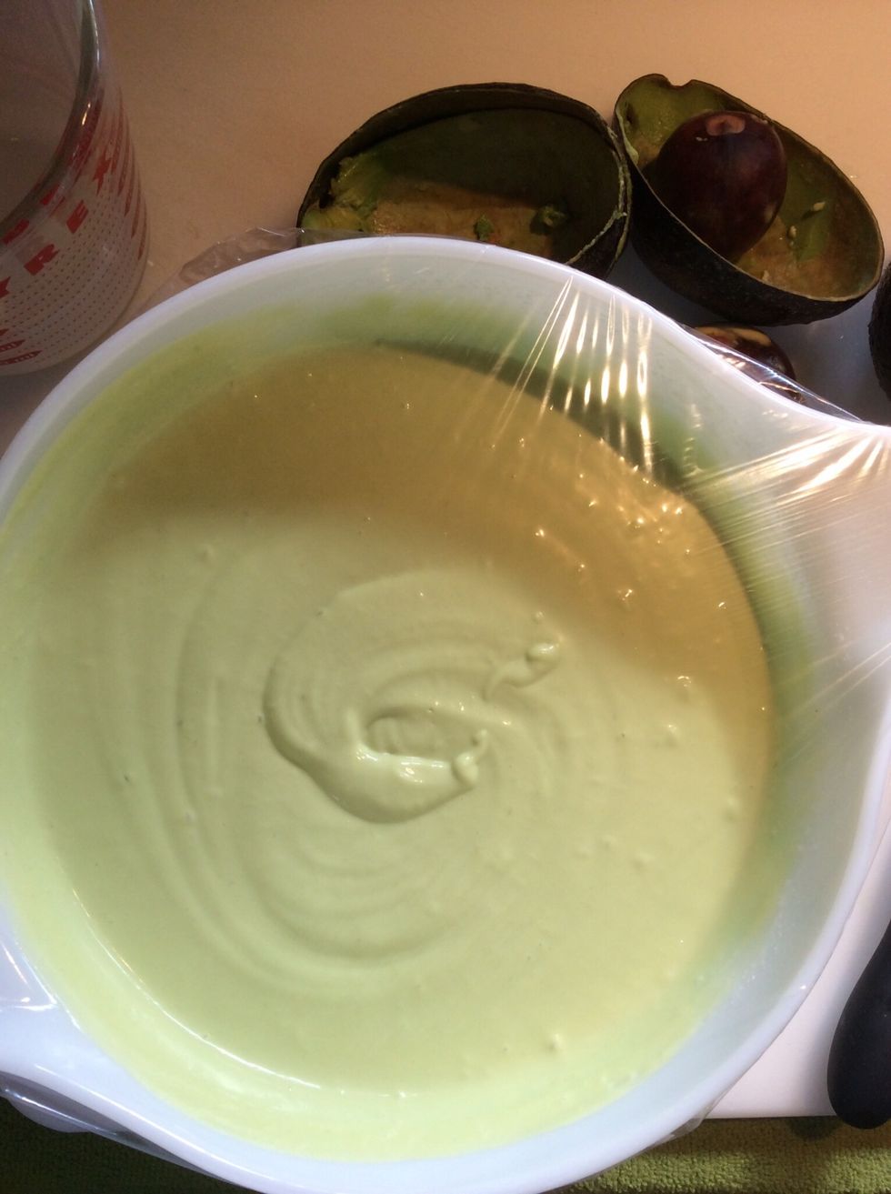 Stir in until smooth. Wrap with plastic wrap and refrigerate several hours until the mixture is cold.