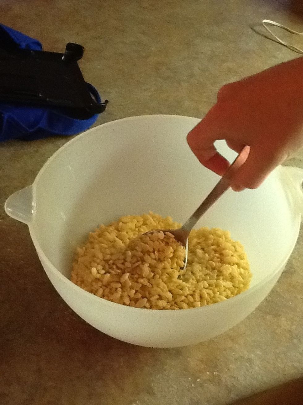 Stir ingredients until mixed together