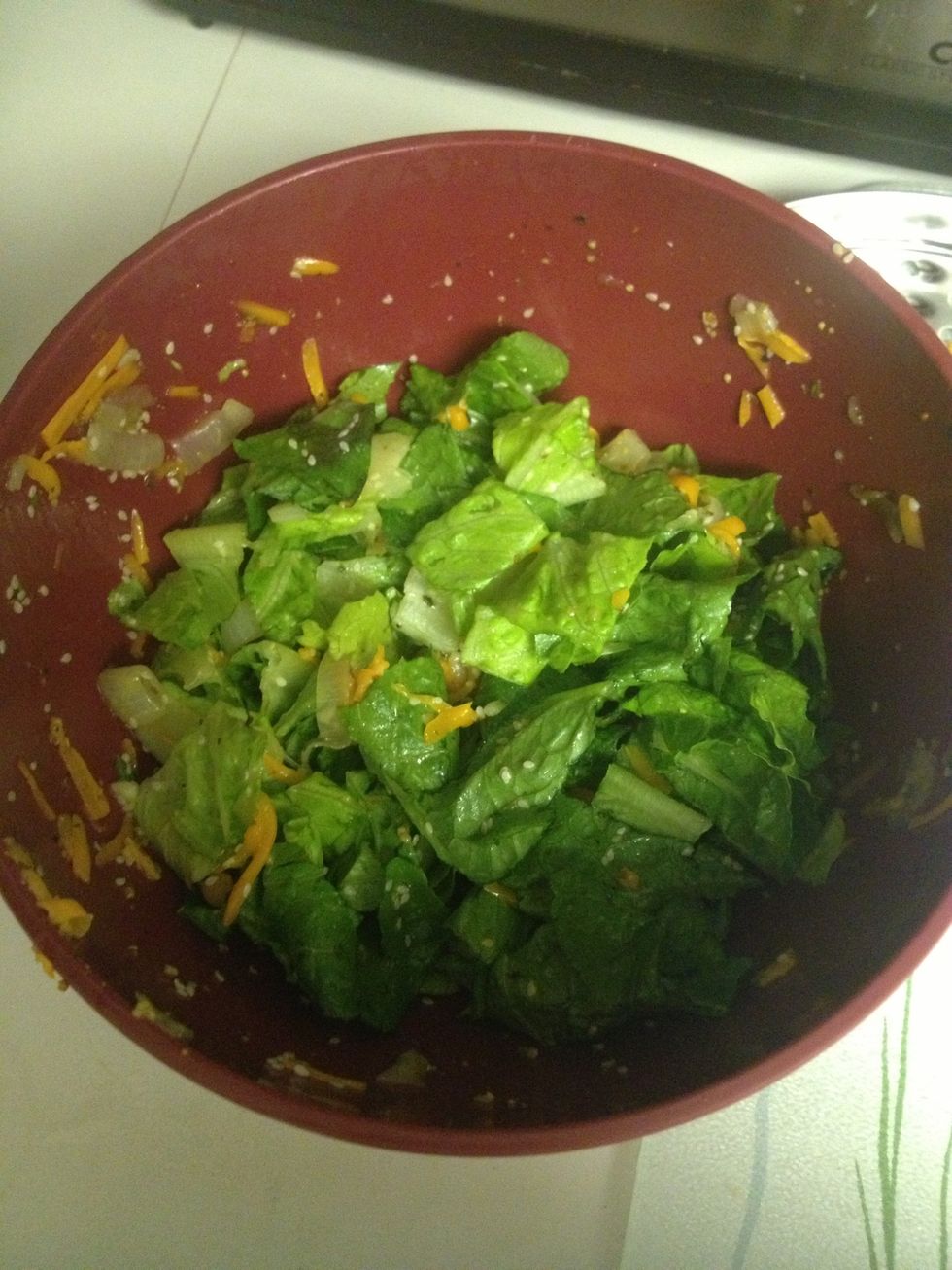 Stir it all together. And it's done! Ugly but so delicious!!