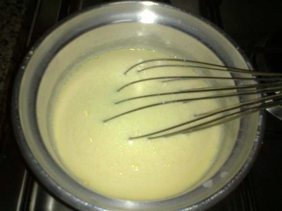 Stir it for 2 minutes and leave it an hour until it becomes cold