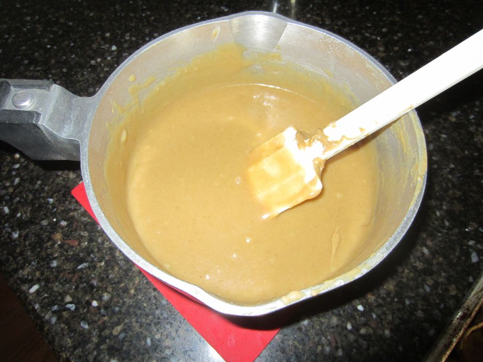 Stir it until it is completely smooth.