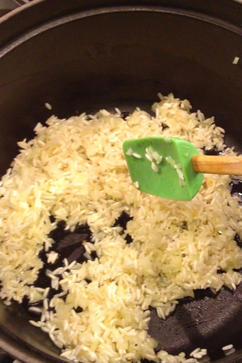 Stir. Make sure to wipe the sides