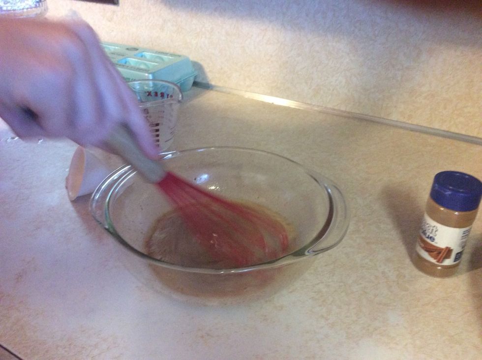 Stir milk into mixture