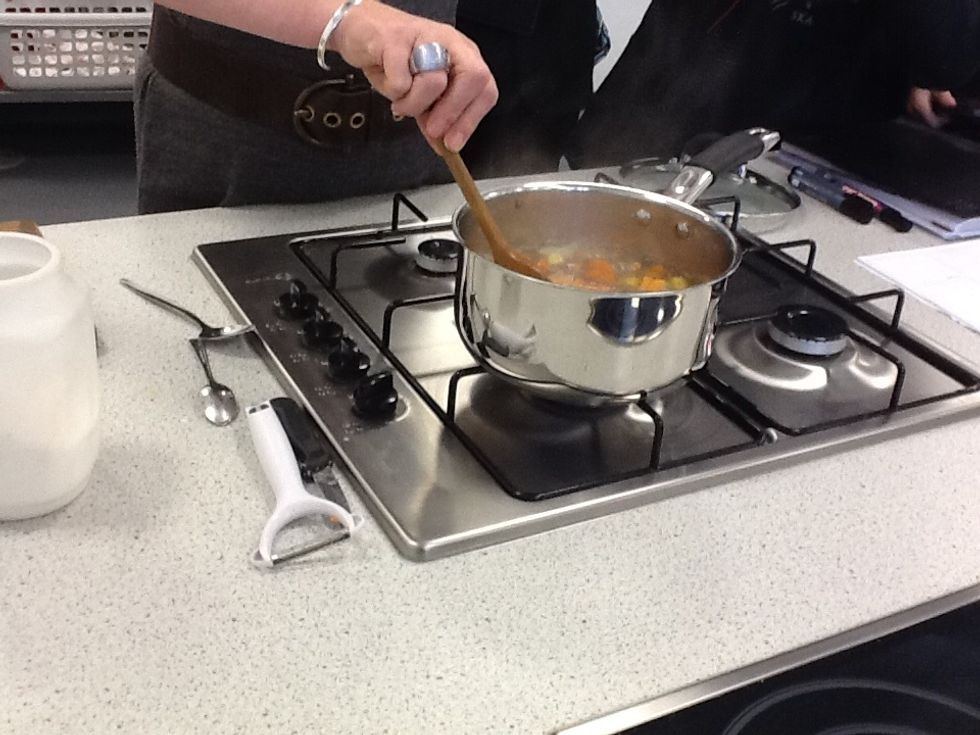 Stir occasionally  to prevent sticking.