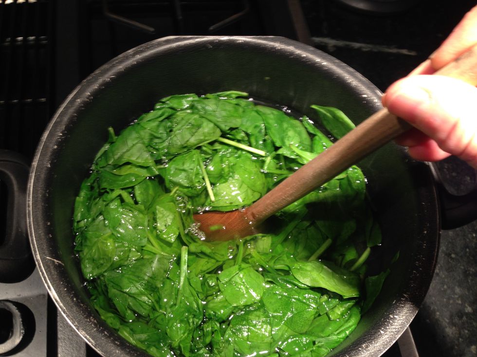 Stir on occasion to keep it submerged and mixed around...