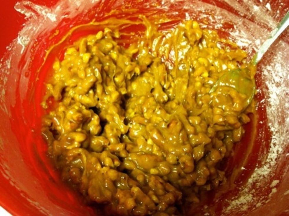 Stir peanut butter mixture with pretzel pieces, confectioner's sugar, and salt. Spread evenly into prepared pan and refrigerate for at least 10 minutes.