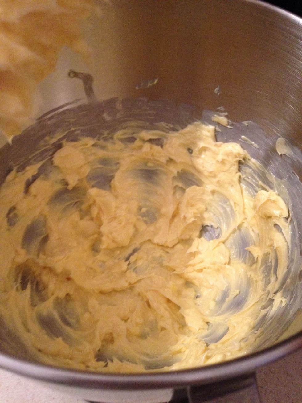 Stir the butter until its really creamy