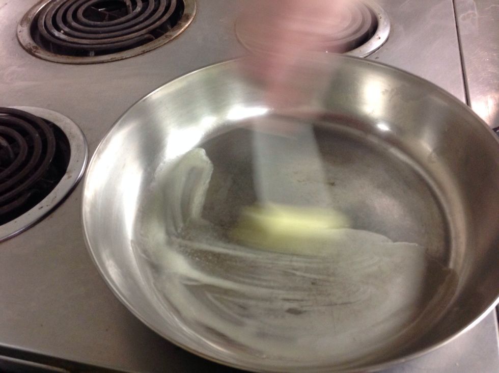 Stir the butter until melted