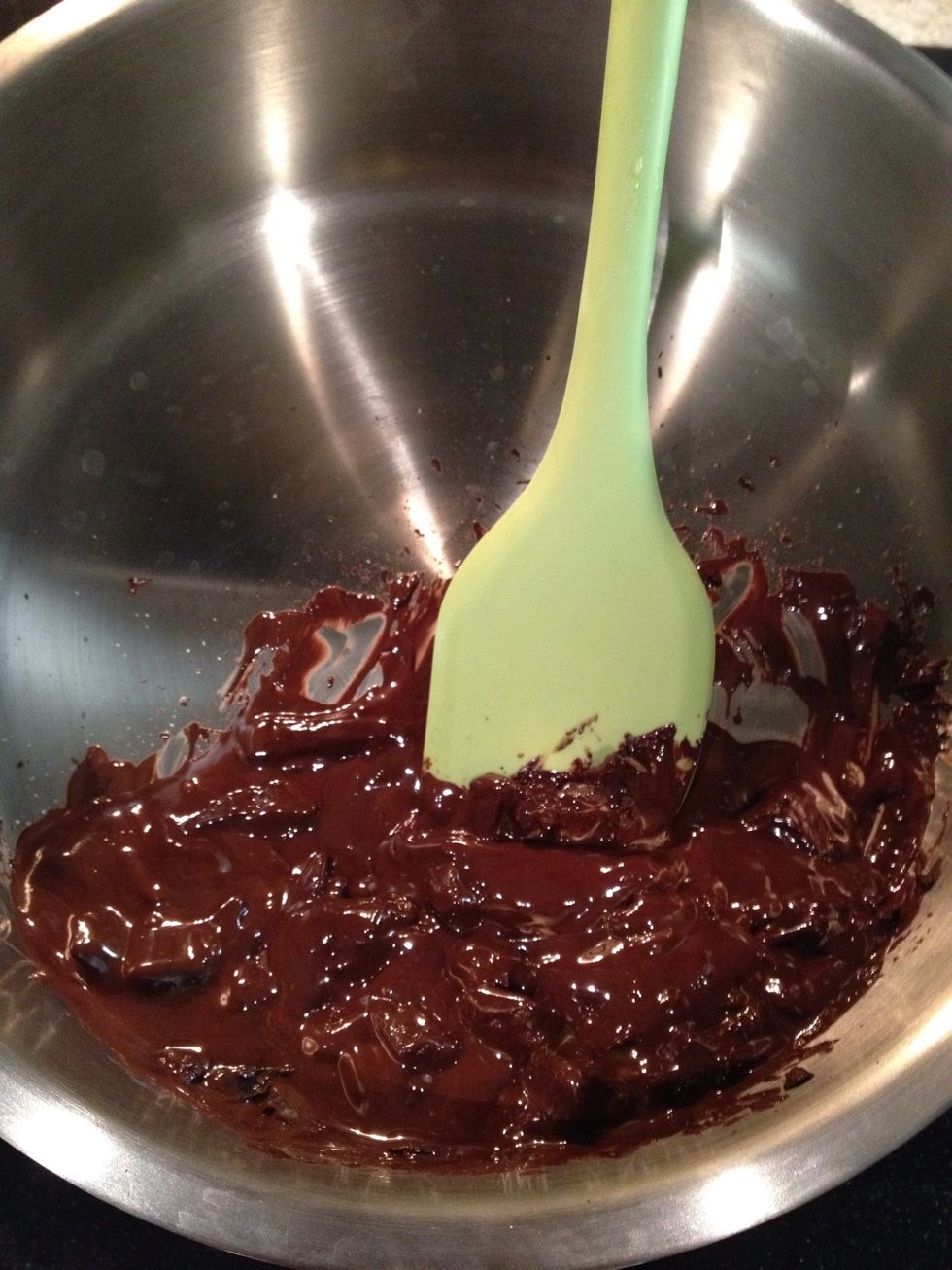 Stir the chocolate every so often to make sure the bigger chunks melt evenly.