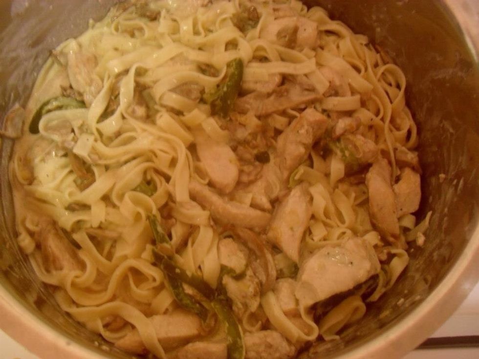 Stir the ingredients well