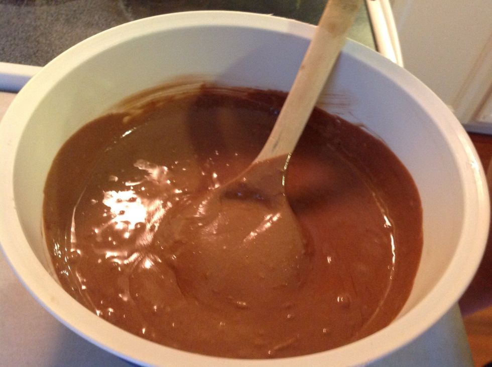 Stir the mix until there are no chunks or for 2 to 3 minutes