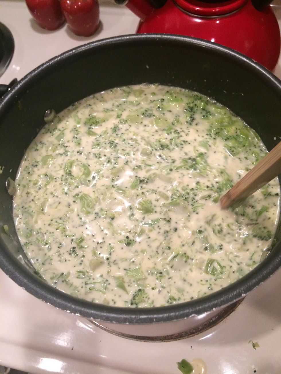 Stir the mixture into your broccoli until thoroughly heated