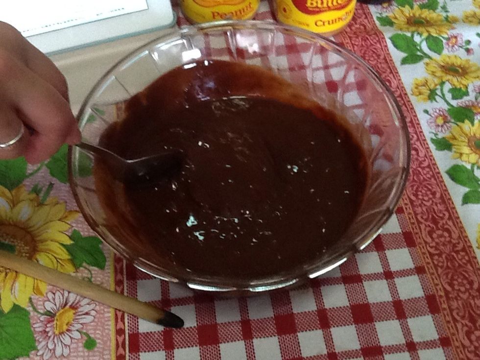 Stir the mixture until smooth and combined. Let it cool slightly