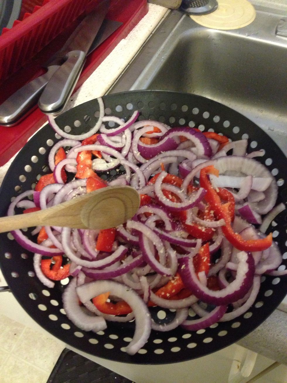 Stir the mixture well.