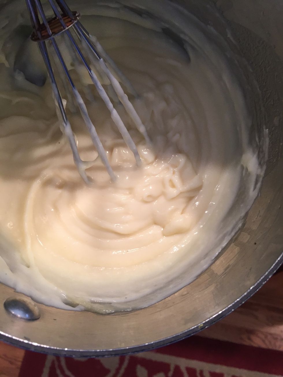 Stir this until the cream cheese is completely incorporated with no lumps.