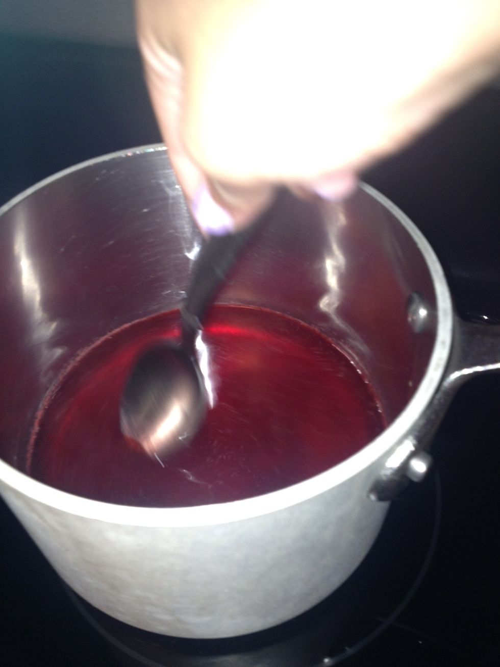stir till it dissolves