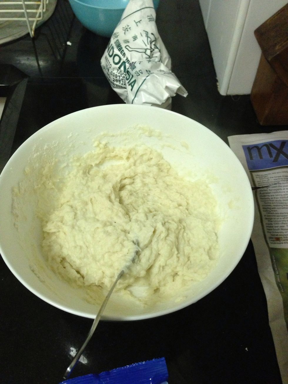 Stir till it look like this