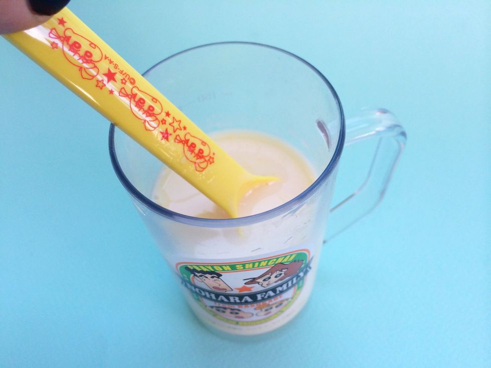 Stir till powder is thoroughly dissolved