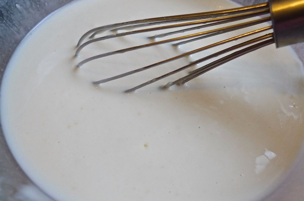 Stir to form a thick batter.