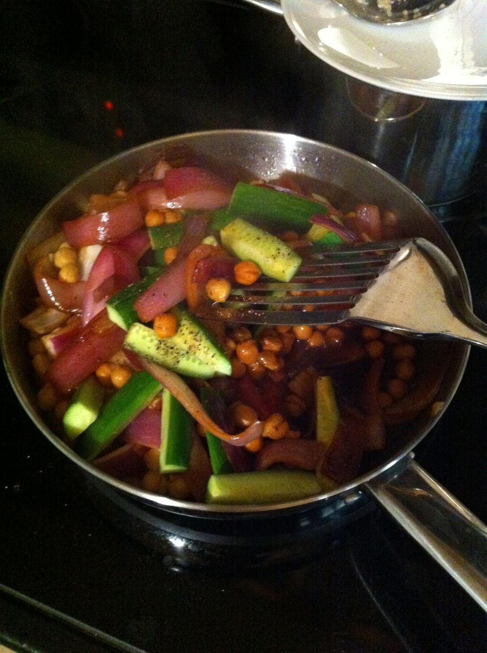 Stir to prevent burning. Taste