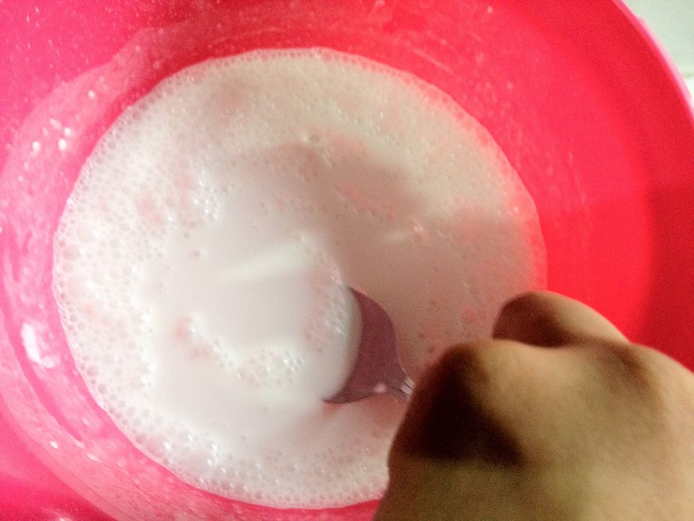 Stir to prevent lumps