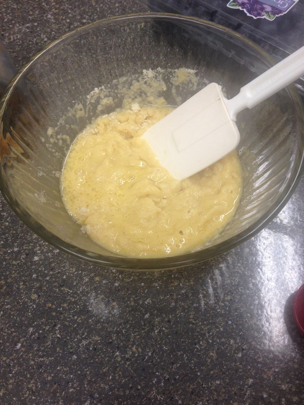 Stir together. (Not too much or the almond flour will get too oily)