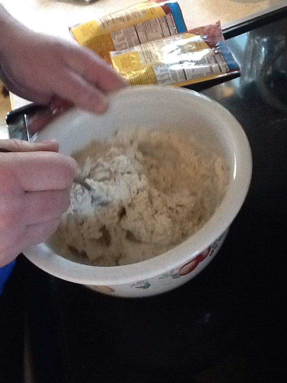 Stir together until completely mixed.