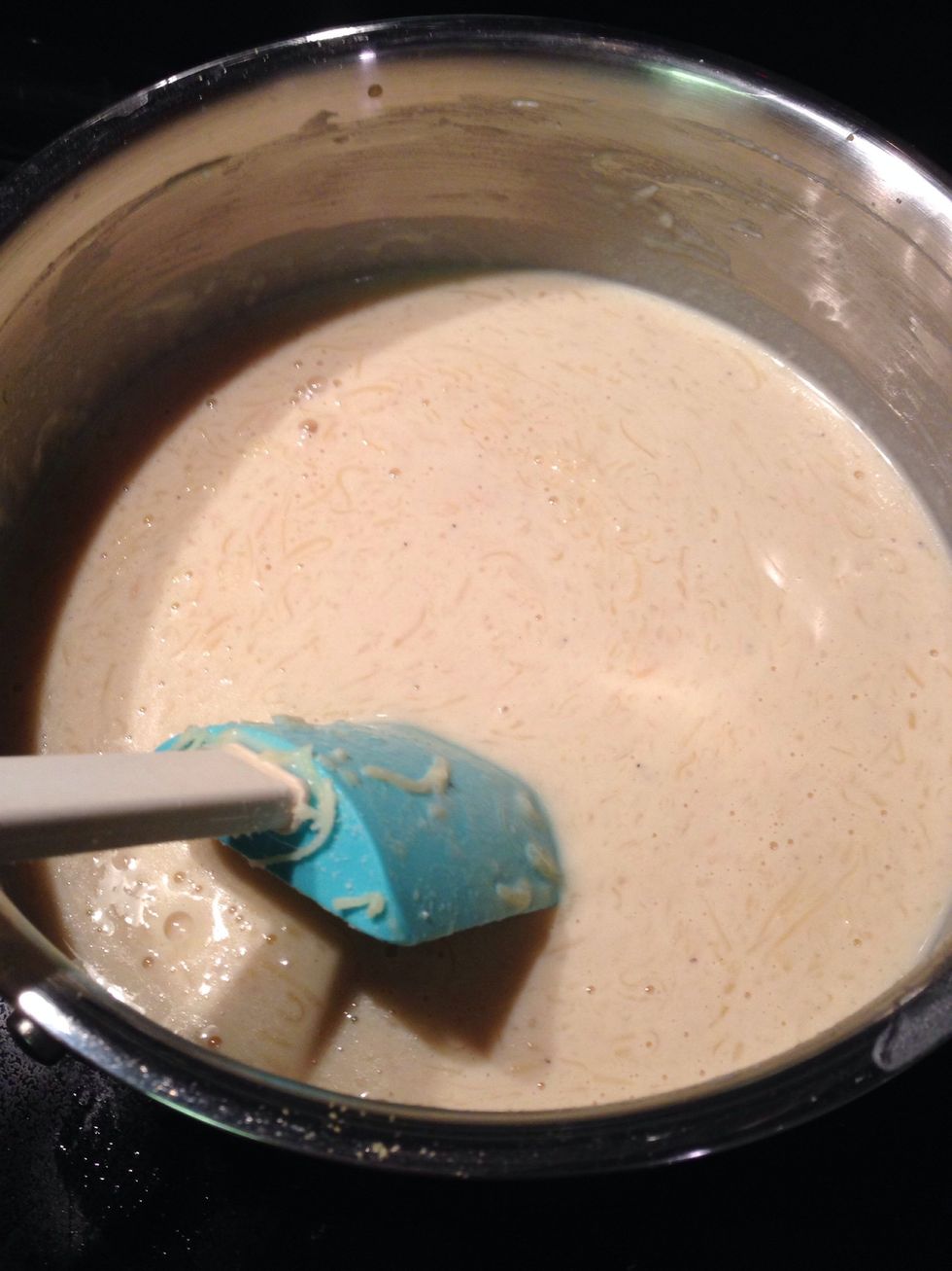 Stir until all cheese is melted.