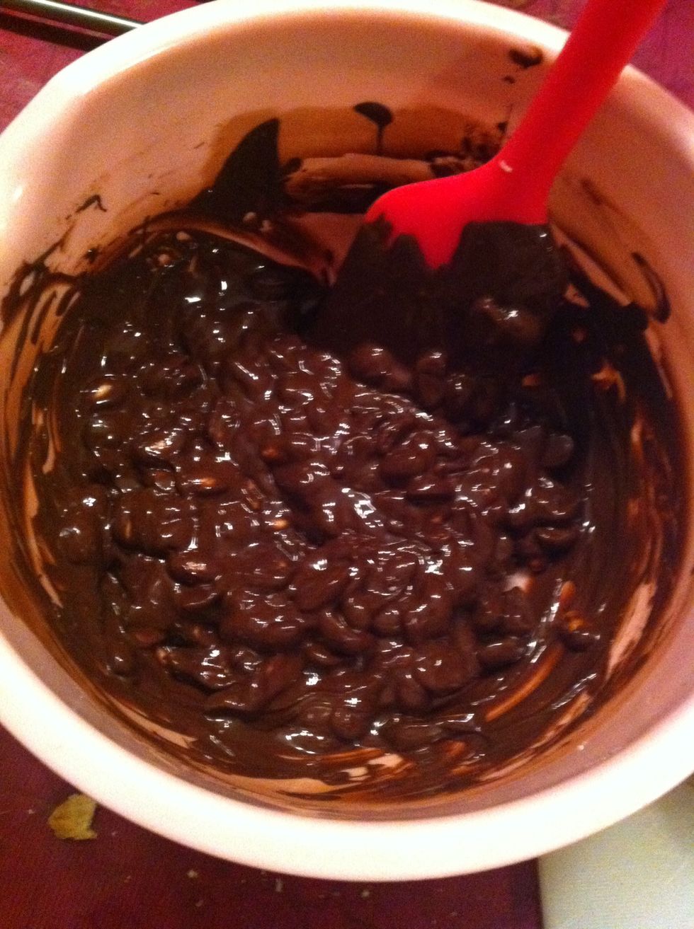 Stir until all the nuts are coated