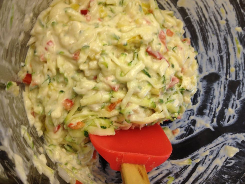 Stir until blended
