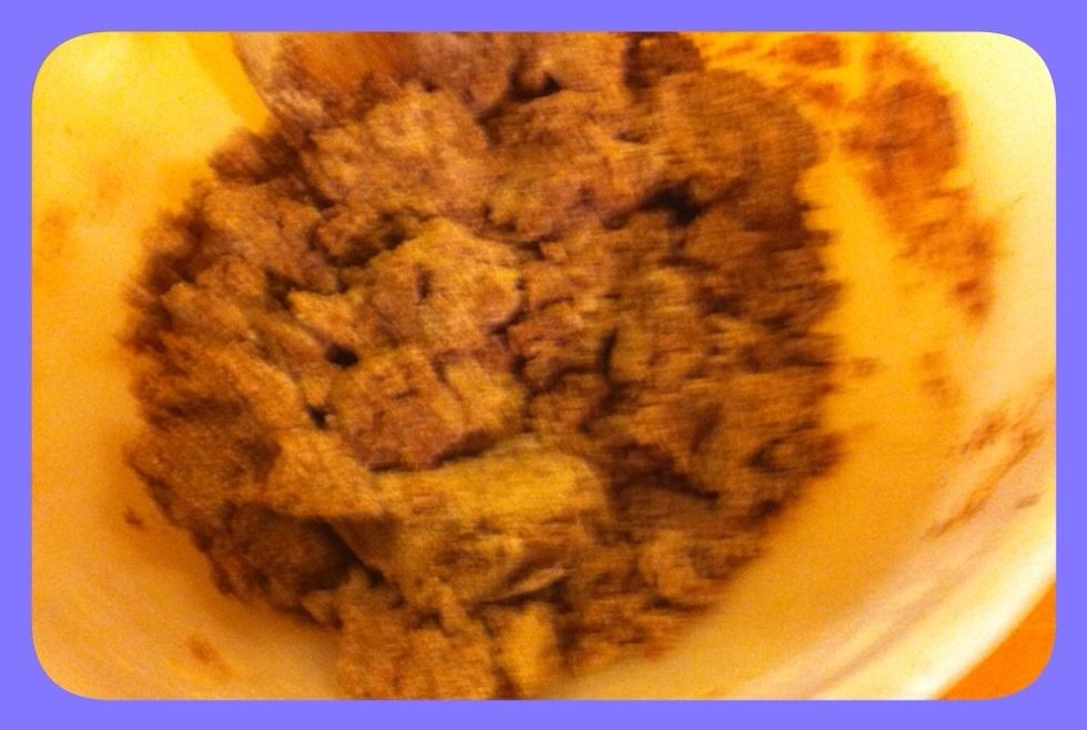 Stir until it comes together