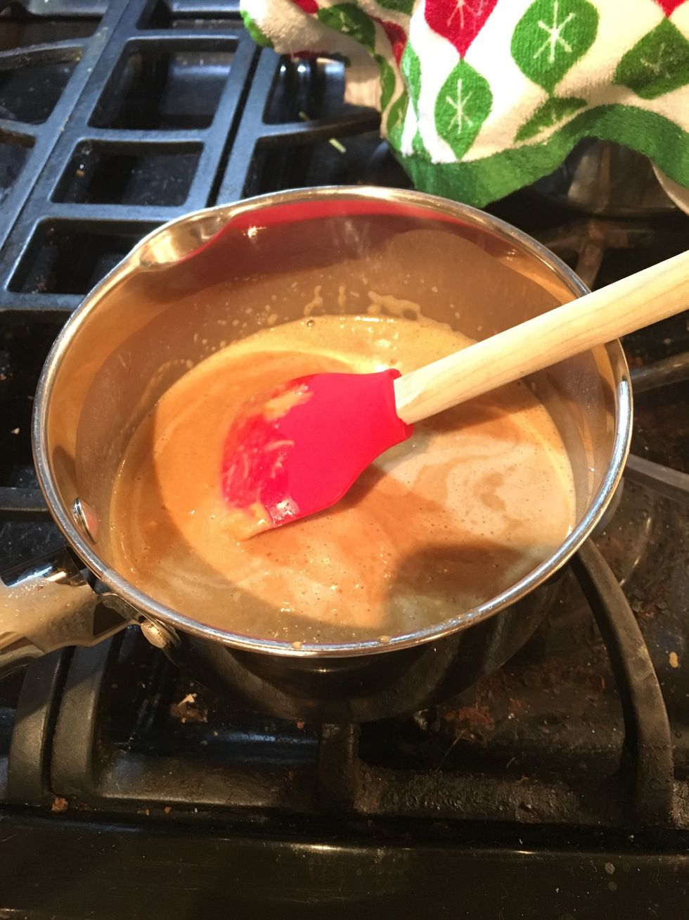 Stir until it's a liquid mixture