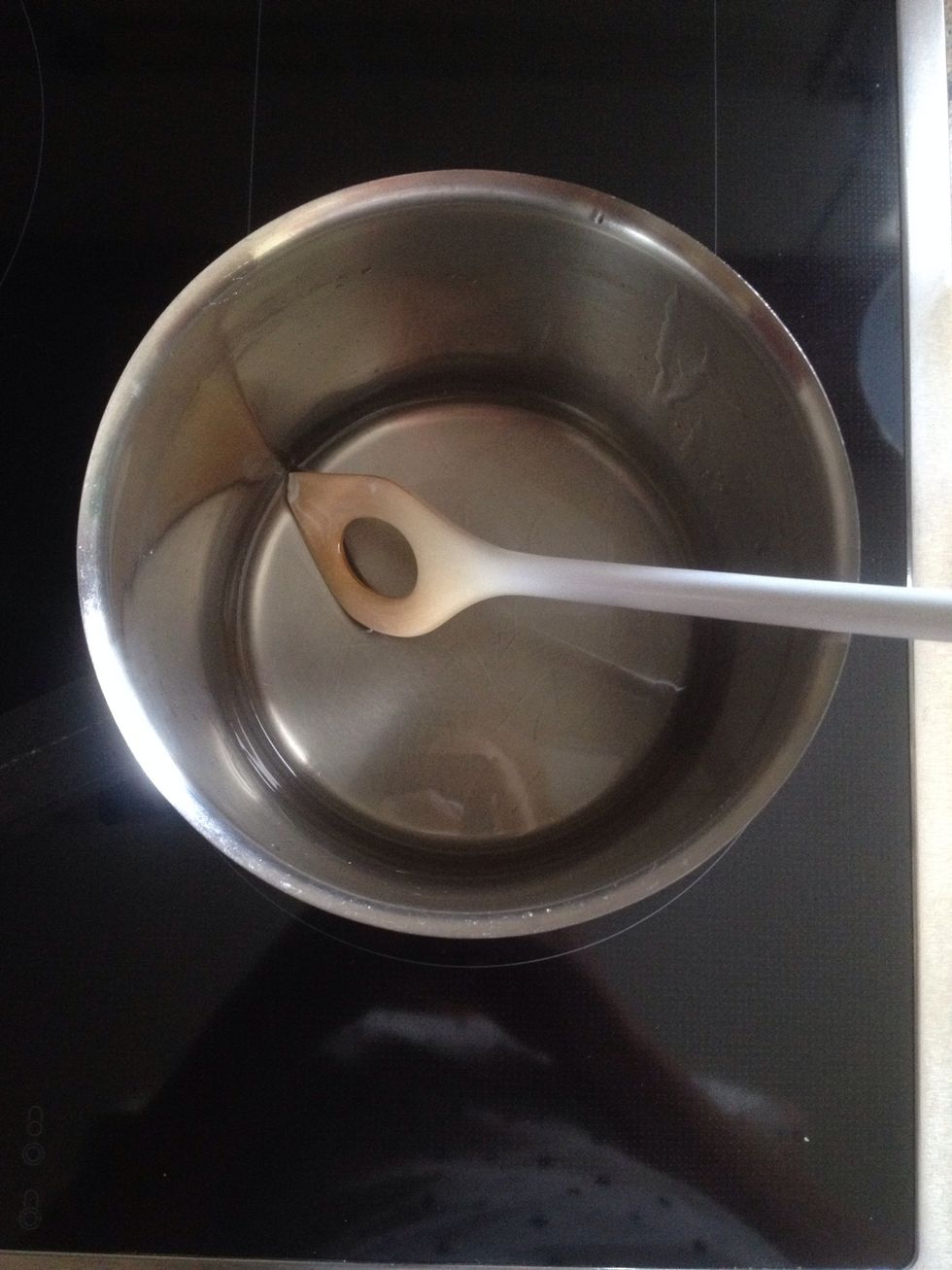 Stir until it's completely dismissed. Let it sit for 2-3 minutes.