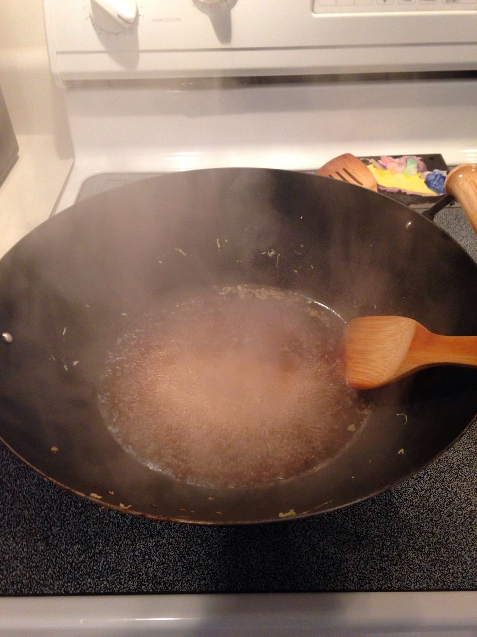 Stir until liquid boils (which will happen quickly).