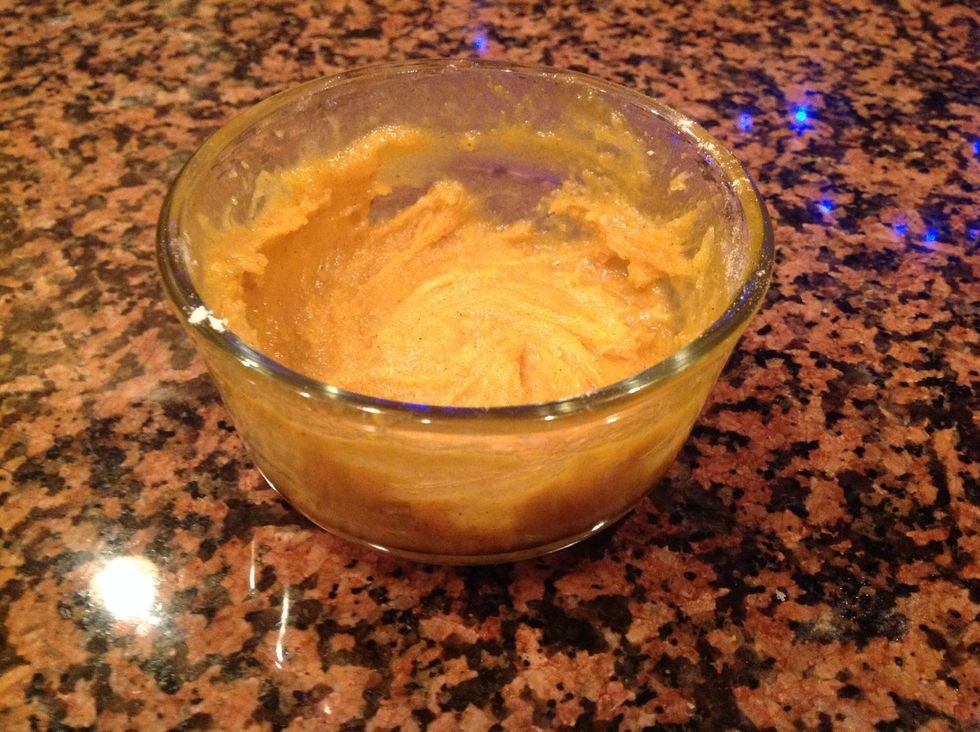 Stir until sticky consistency forms.