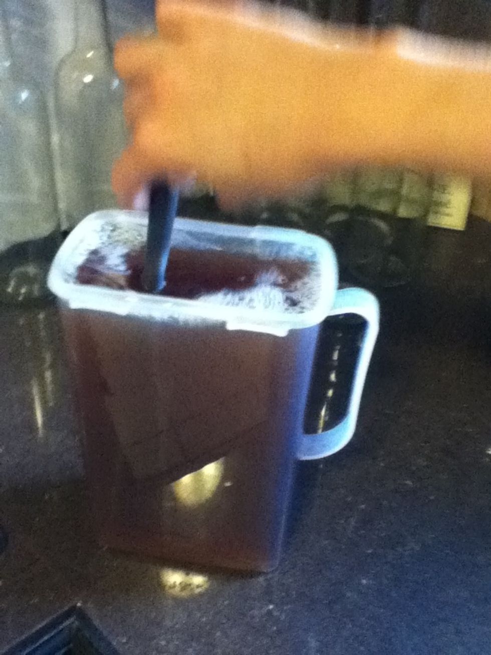 Stir until your sugar is completely dissolved, refrigerate a while or just add ice and ENJOY!!! :)