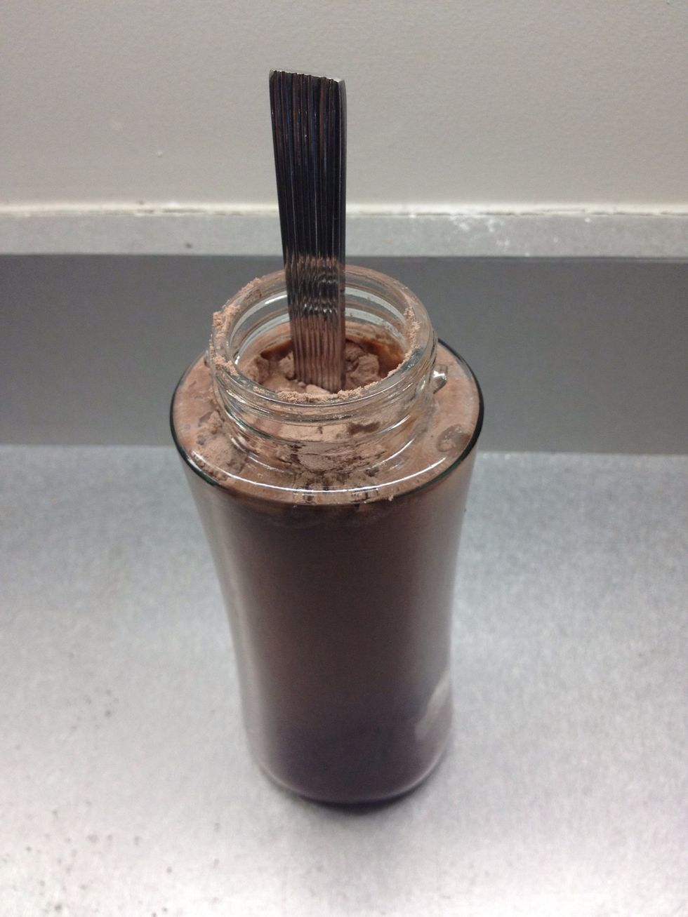 Stir VIGOROUSLY with a fork.