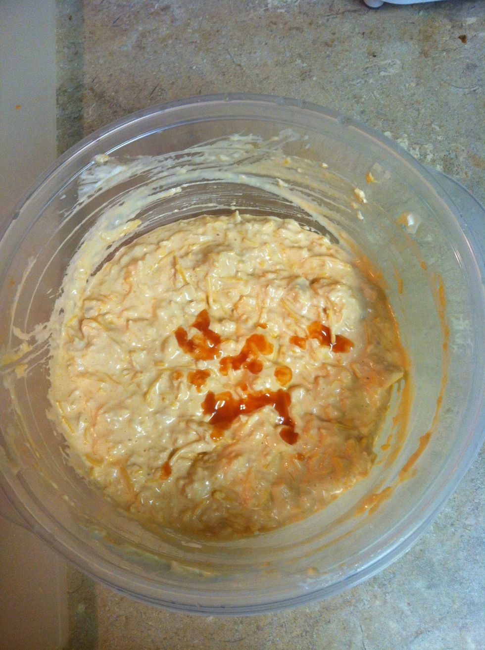 Stir well. I added a few extra splashes of Frank's! (optional) I LOVE spicy! \u2668