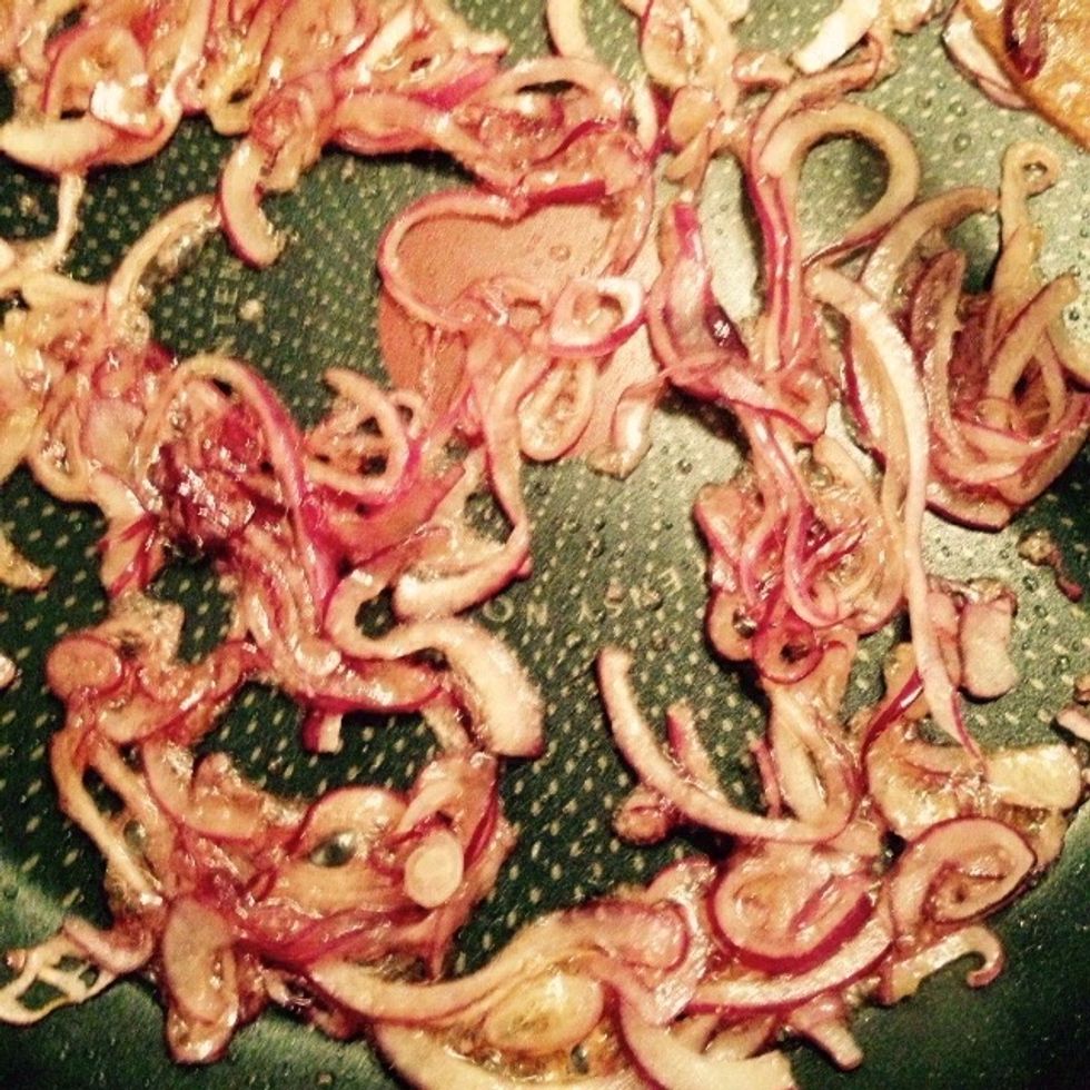 Stir well until the sugar starts melting