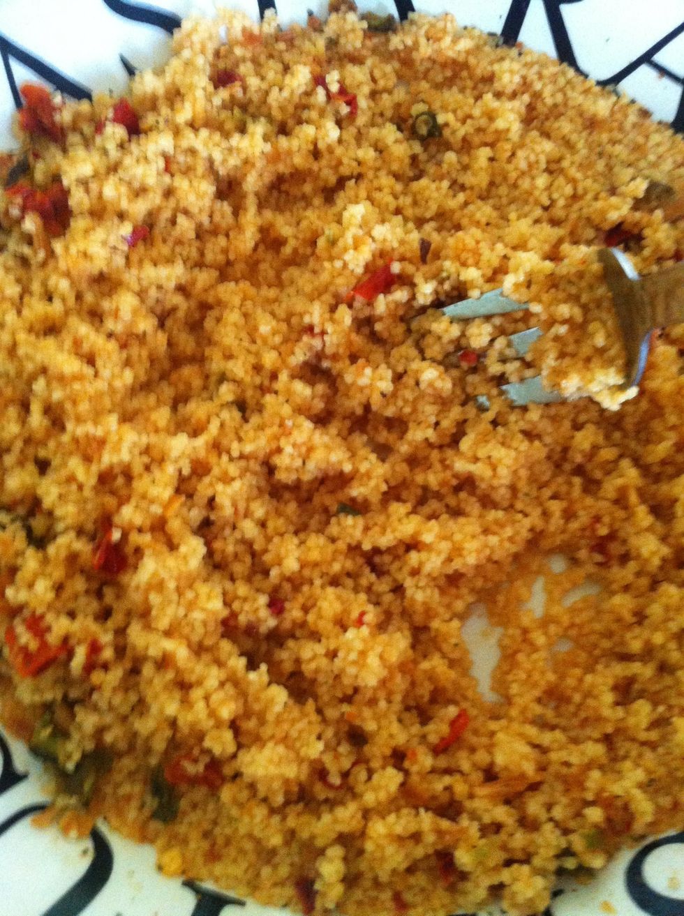 Stir well when 5 minutes is up