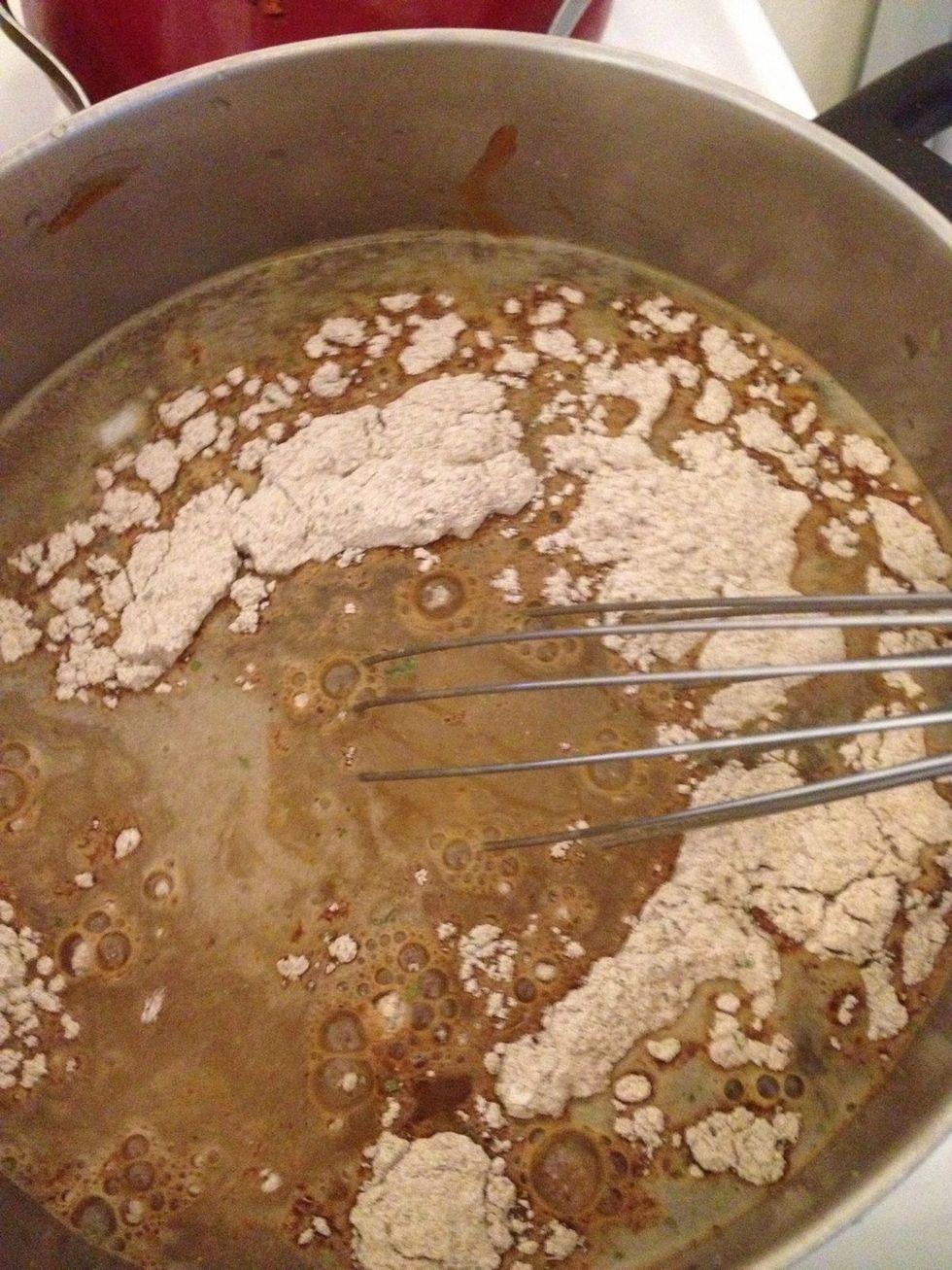 Stir with cold water.