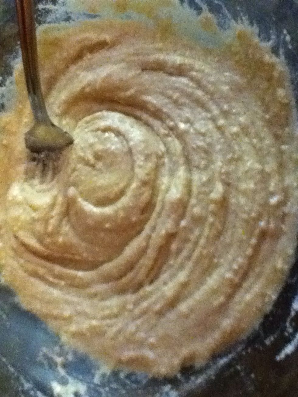 Stir with fork until you have a batter.