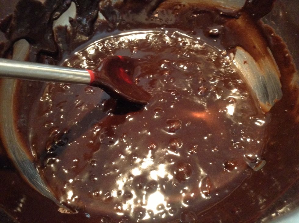 Stir with spoon 50 strokes.