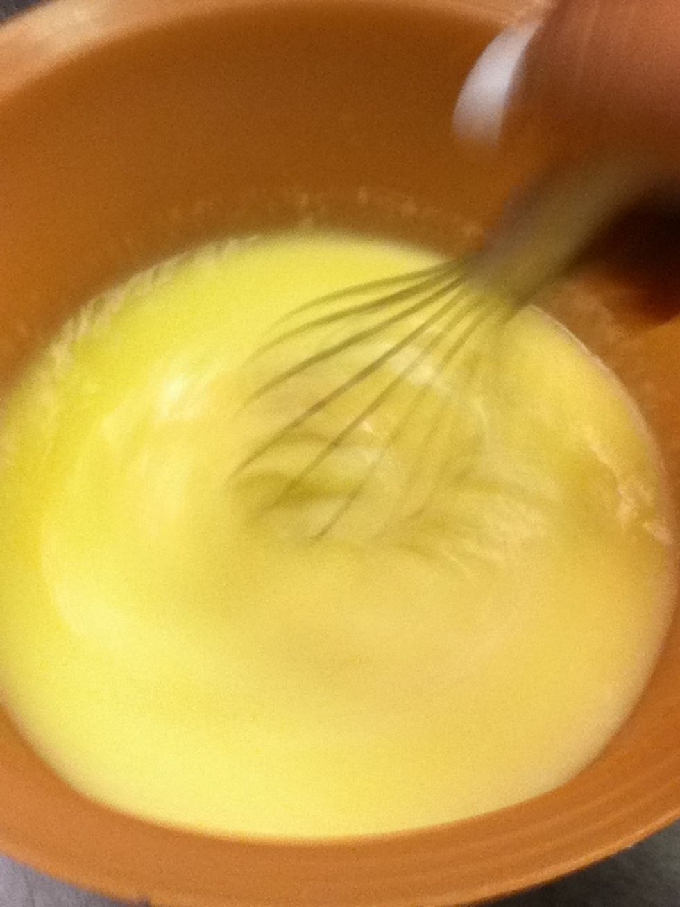 Stir your wet ingredients