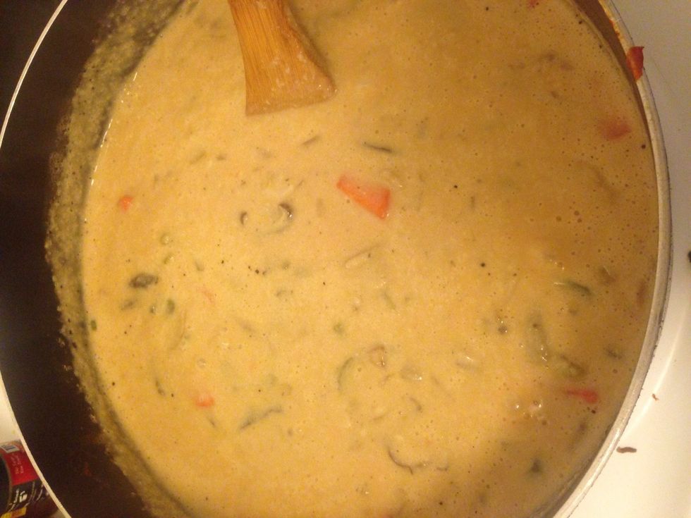 Stir.