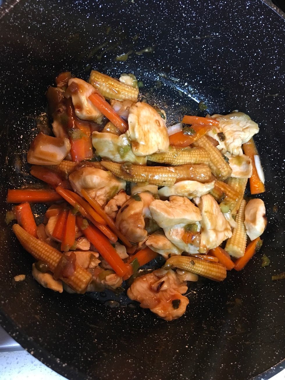 Stirr well till all combined