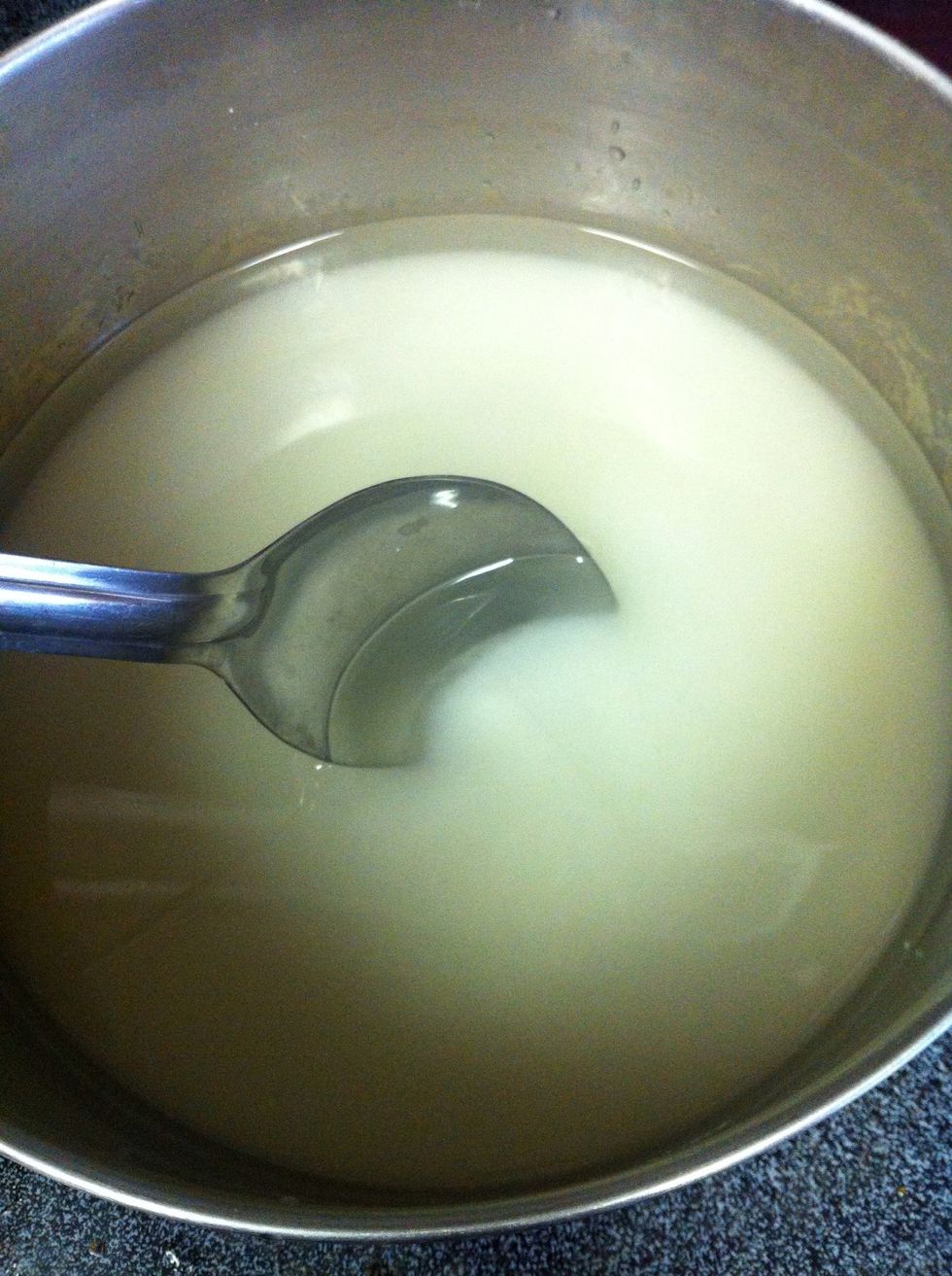 Stirring constantly....